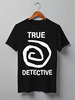 Заказать мужскую футболку в Москве. Футболка классическая true detective от rancid - готовые дизайны и нанесение принтов.