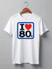 Заказать мужскую футболку в Москве. Футболка классическая I LOVE 80'S от balden - готовые дизайны и нанесение принтов.