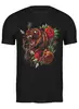 Заказать мужскую футболку в Москве. Футболка классическая ◈Bear&Roses◈ от balden - готовые дизайны и нанесение принтов.