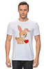 Заказать мужскую футболку в Москве. Футболка классическая Кролик и сердечко от skynatural - готовые дизайны и нанесение принтов.