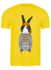 Заказать мужскую футболку в Москве. Футболка классическая Кролик с морковкой   от Print design  - готовые дизайны и нанесение принтов.