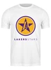Заказать мужскую футболку в Москве. Футболка классическая Lakers Stars от skynatural - готовые дизайны и нанесение принтов.