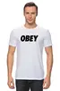 Заказать мужскую футболку в Москве. Футболка классическая OBEY  от DESIGNER   - готовые дизайны и нанесение принтов.
