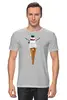 Заказать мужскую футболку в Москве. Футболка классическая Снеговик от printik - готовые дизайны и нанесение принтов.