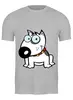Заказать мужскую футболку в Москве. Футболка классическая Собака от icase - готовые дизайны и нанесение принтов.