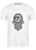 Заказать мужскую футболку в Москве. Футболка классическая Хамса от MariYang  - готовые дизайны и нанесение принтов.