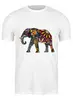Заказать мужскую футболку в Москве. Футболка классическая Волшебный слон от ef@svoiludira.ru - готовые дизайны и нанесение принтов.