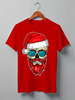 Заказать мужскую футболку в Москве. Футболка классическая SkullSanta от balden - готовые дизайны и нанесение принтов.