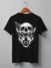 Заказать мужскую футболку в Москве. Футболка классическая Wolf & Skull от Leichenwagen - готовые дизайны и нанесение принтов.