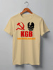 Заказать мужскую футболку в Москве. Футболка классическая KGB Russia от Leichenwagen - готовые дизайны и нанесение принтов.