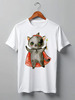 Заказать мужскую футболку в Москве. Футболка классическая Cats Here от oneredfoxstore@gmail.com - готовые дизайны и нанесение принтов.