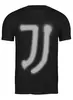 Заказать мужскую футболку в Москве. Футболка классическая Juventus | Spray logo (2021) от 0x000000123 - готовые дизайны и нанесение принтов.