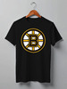 Заказать мужскую футболку в Москве. Футболка классическая Boston Bruins от Сергей Дульнев - готовые дизайны и нанесение принтов.