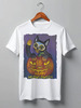 Заказать мужскую футболку в Москве. Футболка классическая Happy Meowloween! от Tori Cerberus - готовые дизайны и нанесение принтов.