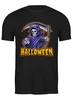 Заказать мужскую футболку в Москве. Футболка классическая Halloween death от skynatural - готовые дизайны и нанесение принтов.