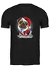 Заказать мужскую футболку в Москве. Футболка классическая Рождество  от T-shirt print  - готовые дизайны и нанесение принтов.