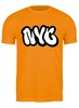 Заказать мужскую футболку в Москве. Футболка классическая New York City от skynatural - готовые дизайны и нанесение принтов.