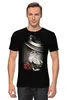 Заказать мужскую футболку в Москве. Футболка классическая Лев и роза от printik - готовые дизайны и нанесение принтов.