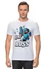 Заказать мужскую футболку в Москве. Футболка классическая Like a Boss. Майнкрафт от geekbox - готовые дизайны и нанесение принтов.