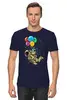 Заказать мужскую футболку в Москве. Футболка классическая Астронавт  от T-shirt print  - готовые дизайны и нанесение принтов.