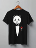 Заказать мужскую футболку в Москве. Футболка классическая Panda Godfather от skynatural - готовые дизайны и нанесение принтов.