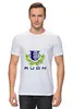 Заказать мужскую футболку в Москве. Футболка классическая РУДН-1 от fcsm9622 - готовые дизайны и нанесение принтов.