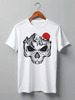 Заказать мужскую футболку в Москве. Футболка классическая Skull Biker от oneredfoxstore@gmail.com - готовые дизайны и нанесение принтов.