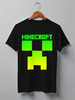 Заказать мужскую футболку в Москве. Футболка классическая MINECRAFT CREEPER от vista12761@rambler.ru - готовые дизайны и нанесение принтов.