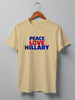 Заказать мужскую футболку в Москве. Футболка классическая Peace Love Hillary от skynatural - готовые дизайны и нанесение принтов.
