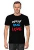 Заказать мужскую футболку в Москве. Футболка классическая Love Rugby от rugby - готовые дизайны и нанесение принтов.