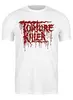 Заказать мужскую футболку в Москве. Футболка классическая Torture Killer Logo от Вячеслав Дейнеко - готовые дизайны и нанесение принтов.