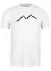 Заказать мужскую футболку в Москве. Футболка классическая Mountains от oneredfoxstore@gmail.com - готовые дизайны и нанесение принтов.