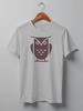 Заказать мужскую футболку в Москве. Футболка классическая Owl Here от oneredfoxstore@gmail.com - готовые дизайны и нанесение принтов.