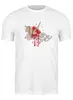 Заказать мужскую футболку в Москве. Футболка классическая бумажный журавлик от 4erta - готовые дизайны и нанесение принтов.