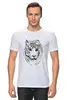 Заказать мужскую футболку в Москве. Футболка классическая зверье тигр от сергей дудников - готовые дизайны и нанесение принтов.