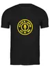 Заказать мужскую футболку в Москве. Футболка классическая Gold's Gym / бодибилдинг от KinoArt - готовые дизайны и нанесение принтов.
