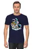 Заказать мужскую футболку в Москве. Футболка классическая Кролик космонавт от Print design  - готовые дизайны и нанесение принтов.