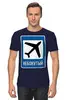 Заказать мужскую футболку в Москве. Футболка классическая НЕБОНУТЫЙ от SkyWay Aviation Clothing RUS  - готовые дизайны и нанесение принтов.