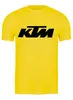 Заказать мужскую футболку в Москве. Футболка классическая KTM moto от poluektoff@bmail.ru - готовые дизайны и нанесение принтов.
