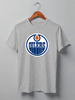 Заказать мужскую футболку в Москве. Футболка классическая Edmonton Oilers / NHL Canada от KinoArt - готовые дизайны и нанесение принтов.