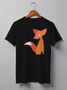 Заказать мужскую футболку в Москве. Футболка классическая Fox Here от oneredfoxstore@gmail.com - готовые дизайны и нанесение принтов.