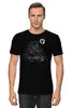 Заказать мужскую футболку в Москве. Футболка классическая Moon Rider от oneredfoxstore@gmail.com - готовые дизайны и нанесение принтов.