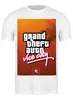 Заказать мужскую футболку в Москве. Футболка классическая Майка. Grand Theft Auto Vice City от eliseev179514@mail.ru - готовые дизайны и нанесение принтов.
