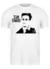 Заказать мужскую футболку в Москве. Футболка классическая Edward Snowden от Leichenwagen - готовые дизайны и нанесение принтов.
