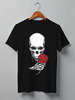 Заказать мужскую футболку в Москве. Футболка классическая ❖Skull&Rose❖ от balden - готовые дизайны и нанесение принтов.