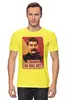 Заказать мужскую футболку в Москве. Футболка классическая Сталин от denis01001 - готовые дизайны и нанесение принтов.