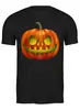 Заказать мужскую футболку в Москве. Футболка классическая glowing pumpkin от queen  - готовые дизайны и нанесение принтов.