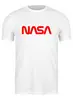 Заказать мужскую футболку в Москве. Футболка классическая NASA  от DESIGNER   - готовые дизайны и нанесение принтов.
