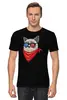 Заказать мужскую футболку в Москве. Футболка классическая Угрюмый кот от printik - готовые дизайны и нанесение принтов.