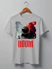 Заказать мужскую футболку в Москве. Футболка классическая DOOM Action от kardakov94@mail.ru - готовые дизайны и нанесение принтов.